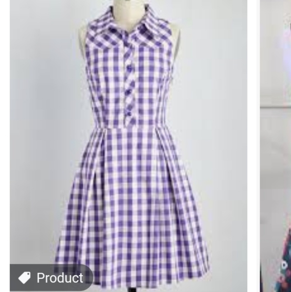 Atlanta Adventure Dress in Violet Plaid